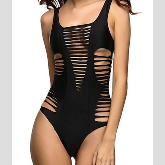 Other - 1️⃣Left❗️Slit cut out black monokini